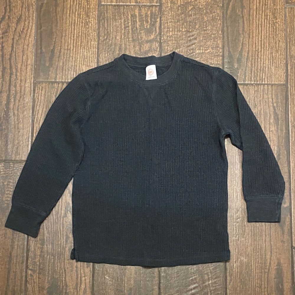 10/$50 Wonder Nation Thermal Black Crewneck Sweater for Kids Size M (8)